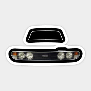 Triumph 2500 1970s classic car minimalist grille Sticker